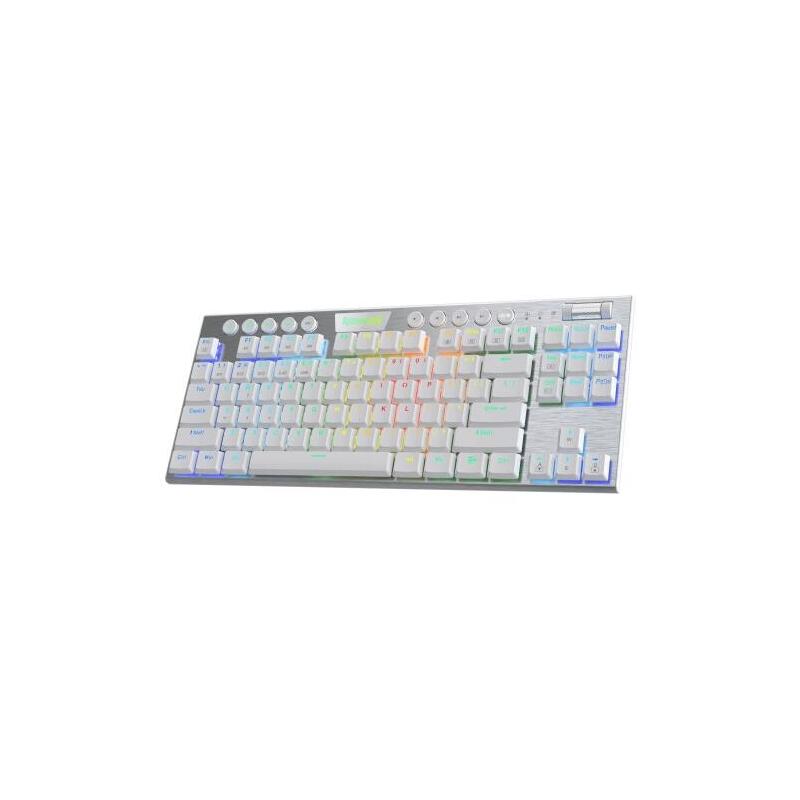 Inalámbrico Triple Conexiónbatería Larga Duraciónultra Delgado Con Hotswapteclas Especialesconstrucción Sólida + Rgb Chroma