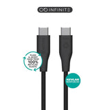 Infinite (Grs) Usb-C To Usb-C  Cable 2m Black. Recycled
