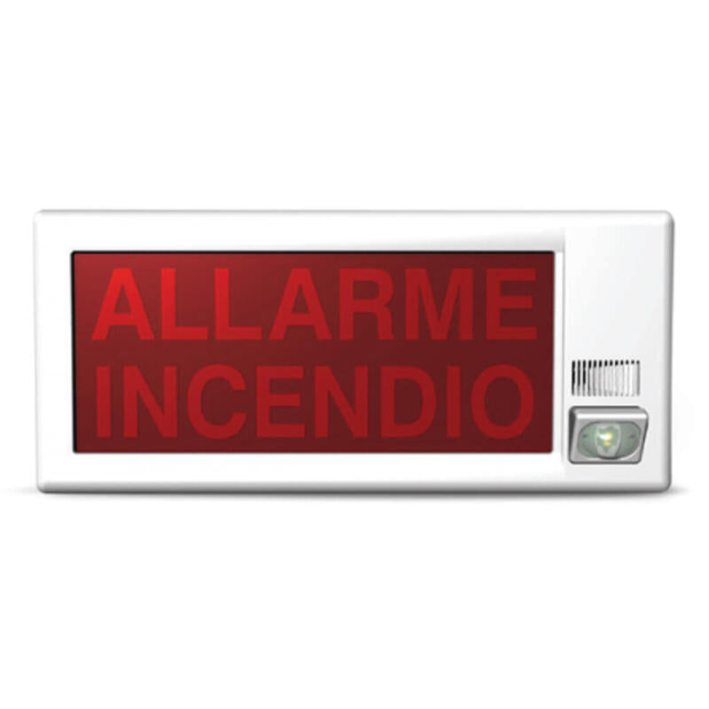 Inim Ess022 Placa Óptica Y Acústica 293x130x75mm Para Sistemas Analógicos Direccionables