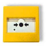 Inim Ic0020y Pulsador De Alarma Manual Para Disparo De Extinción Automática. Color Amarillo