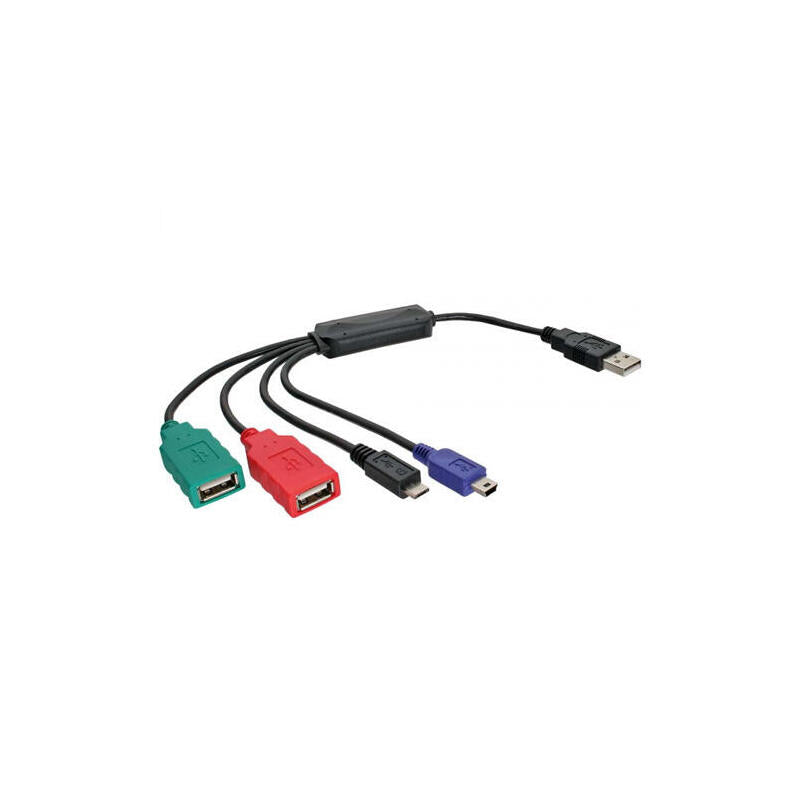 Inline 33294v. Cable-Hub 3xusb2.0 + Miniusb