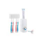 Innovagoods Diseeth Dispensador De Pasta Dental Con Organizador Para 5 Cepillos - Multifuncion - Facil Limpieza -