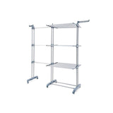 Innovagoods Dolver Xl Tendedero Vertical Extensible Con Ruedas - 30 Barras - Soporta Hasta 45kg - Plegable - 2 Soportes
