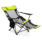 Innovagoods Kampfort Silla Tumbona De Camping Plegable 3 En 1 - Soporta 120kg - Bolsillo Lateral - Bolsa De Transporte