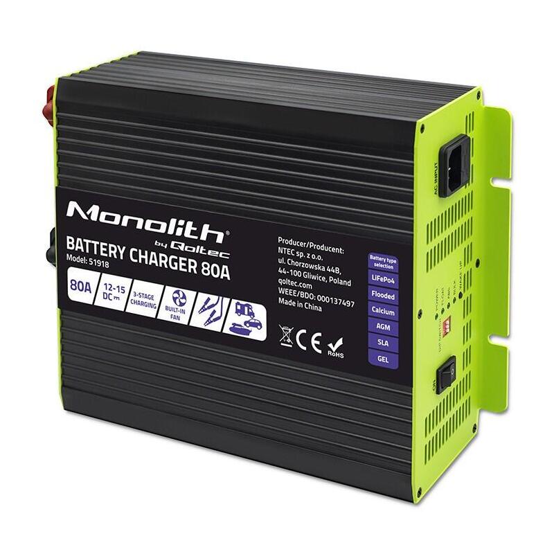 Inteligentna Ladowarka Do Akumulatorów Lifepo4 Agm Gel Sla 80a 12v