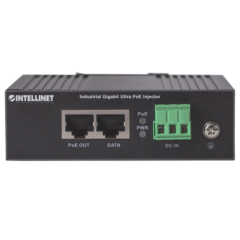 Intellinet 561389 Inyector Industrial Ultra Poe Gigabit, -40 A +75°C, 60w, Ip30