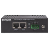 Intellinet 561389 Inyector Industrial Ultra Poe Gigabit, -40 A +75°C, 60w, Ip30