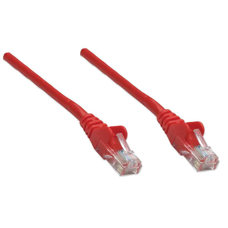 Cable De Red Rj45 U Utp Cat6 1.00m Protector De Pestaña Rojo