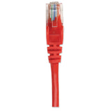 Cable De Red Rj45 U Utp Cat6 1.00m Protector De Pestaña Rojo