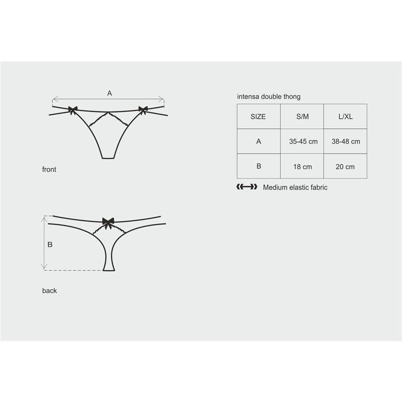 Obsessive Intensa Doble Tanga S/M
