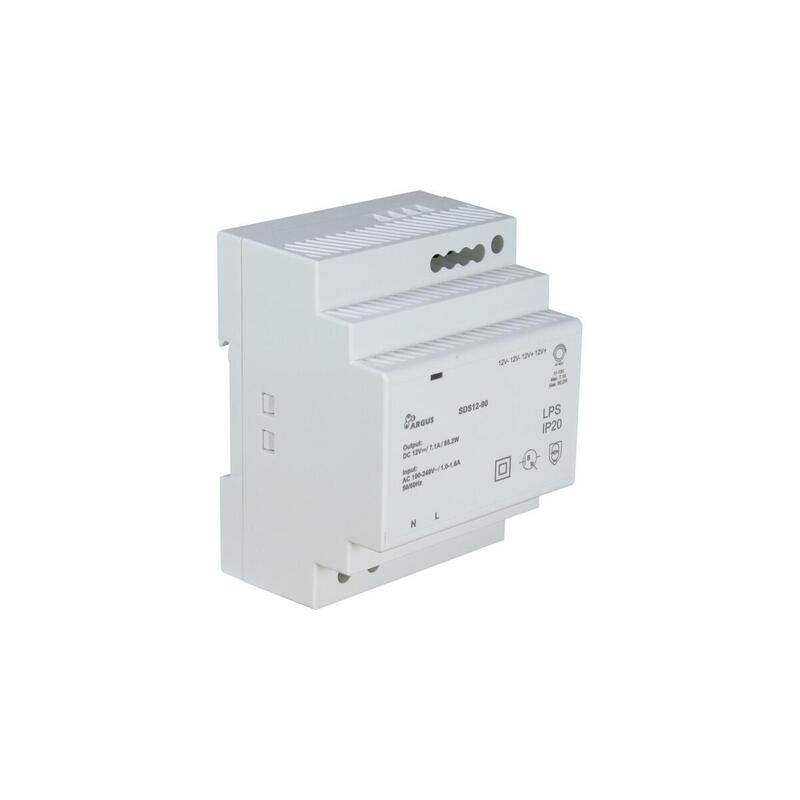 Inter-Tech Argus Fuente De Alimentación Para Carril Din Sds12-90 Blanco, 12 Voltios, 90 Vatios 88882220