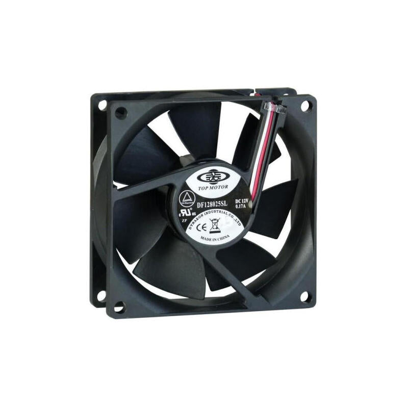 Inter-Tech Ventilador 80mm Bulk 80x80x25mm, Negro
