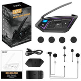 Intercomunicador Para Moto Ejeas Ms8 Inalámbricos Bluetooth