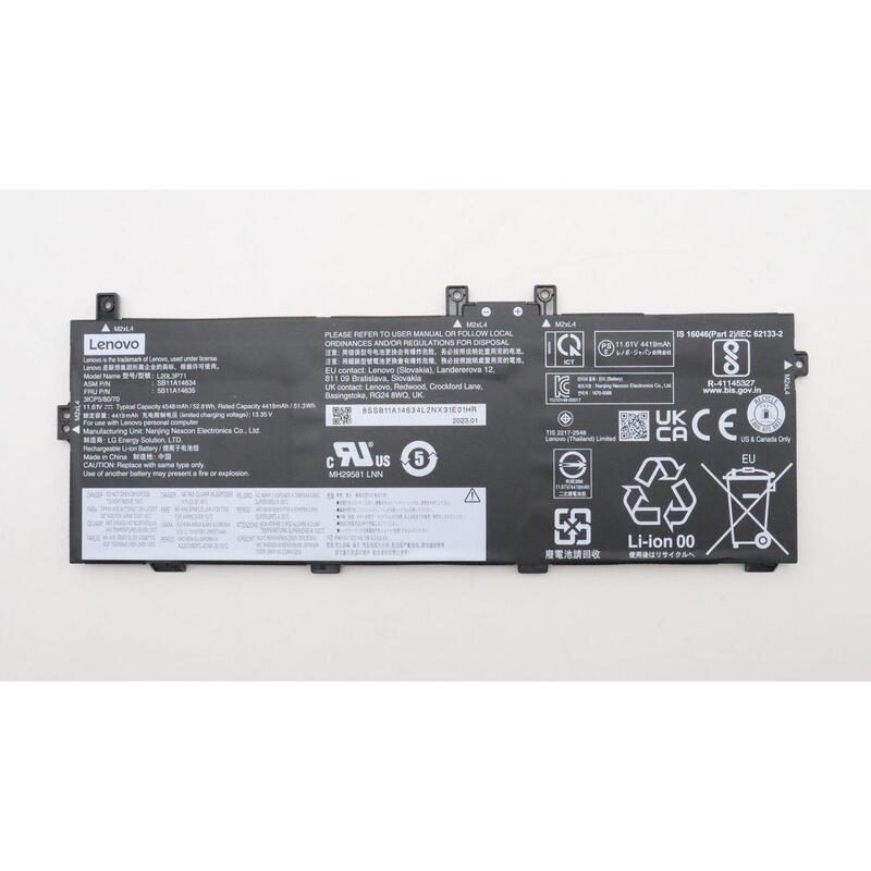 Internal Lithium-Ion Battery  52.8wh For Lenovo Thinkpad