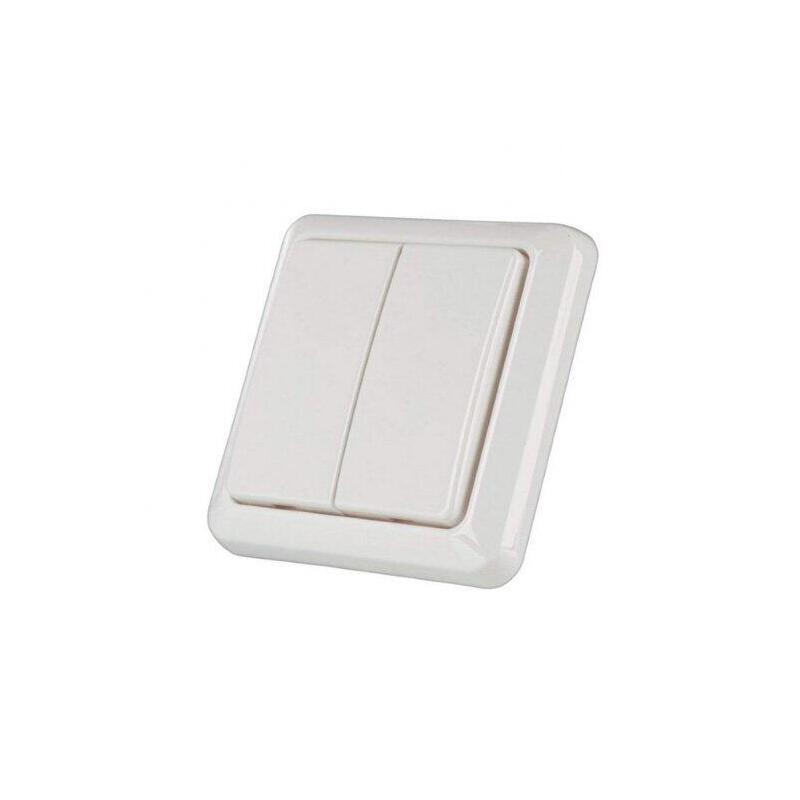 Interruptor Inalambrico Doble De Pared Awst-8802 Coco By Trust