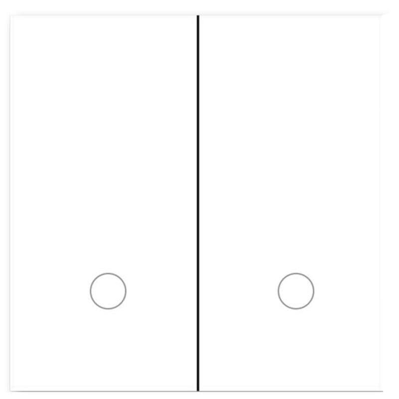 Interruptor Inteligente  Zemismart K6 Zigbee Doble Blanco