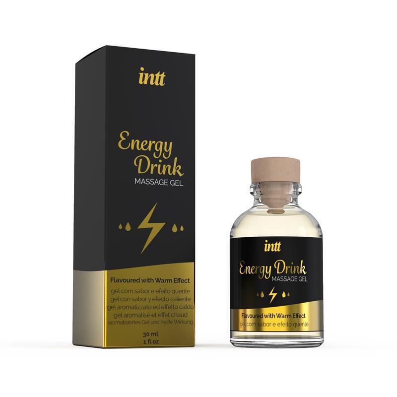 Intt Massage & Oral Sex - Gel De Masaje Con Sabor A Bebida Energetíca Y Efecto Calor