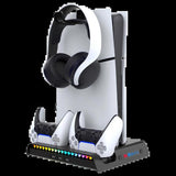 Ipega P5s006h Multifunctional Charging Rgb Stand With Cooling For Ps5 Slim Black