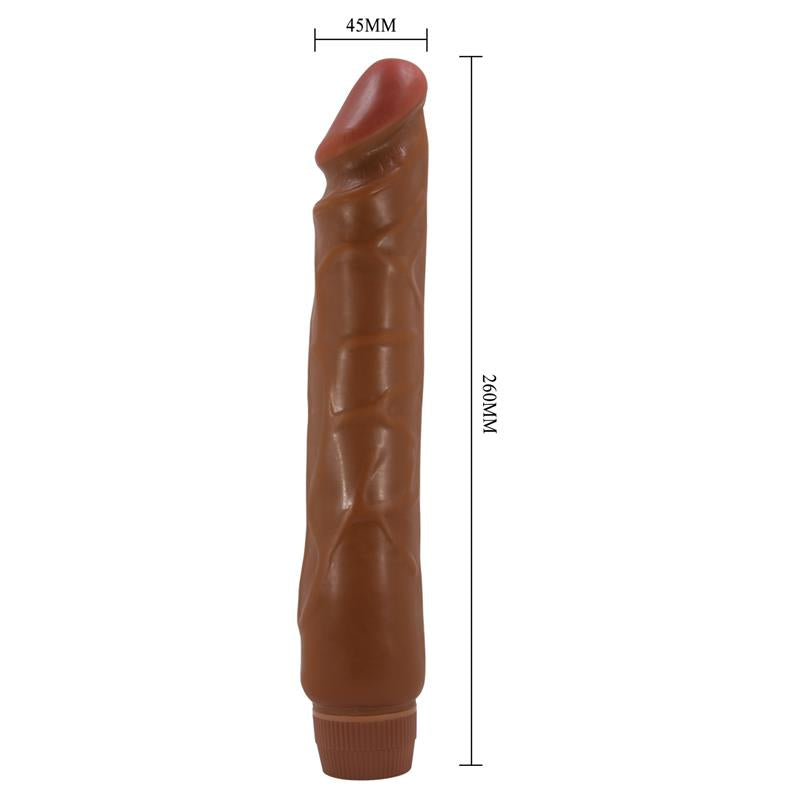Baile - Jack Vibrador Realístico 26 Cm Mulato