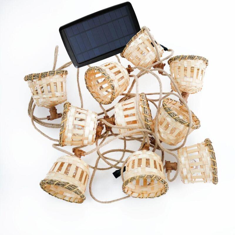 Jardín Aurora Guirnalda Solar Yute