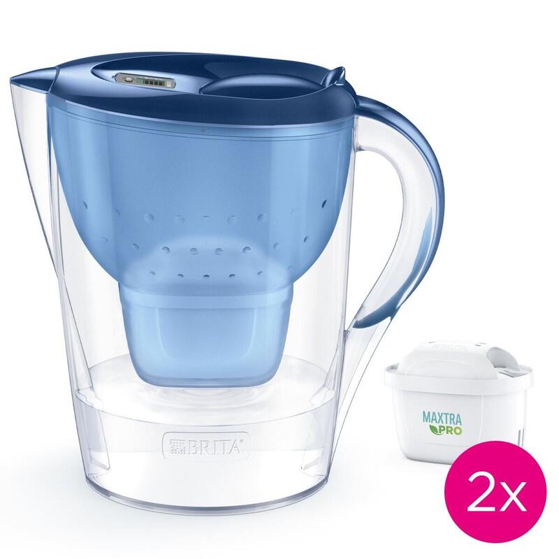 Jarra Con Filtro  3.5l Marella Xl + 2 Wklady Filtrujace Maxtra Pro Pure Performance, Azul