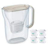 Jarra De Filtro Style Essential De 2,4 L + 3 Cartuchos, Color Arena.Wy