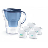 Jarra Filtrante Marella Xl De 3,5 L + 5 Cartuchos De Filtro Maxtra Pro Pure Performance, Azul