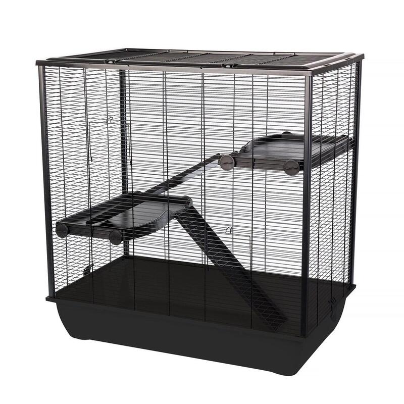 Jaula Para Un Hamster  Inter-Zoo Frodo + Plastic Black