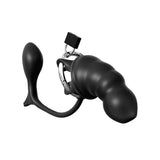 Jaula Y Estimuldaor Anal Silcona Cock Blocker