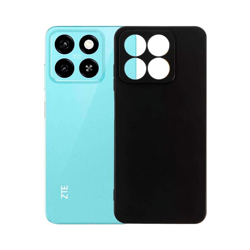 Jc Funda Trasera De Silicona Negro Zte A55