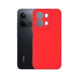 Jc Funda Trasera De Silicona Roja Xiaomi Redmi 15c
