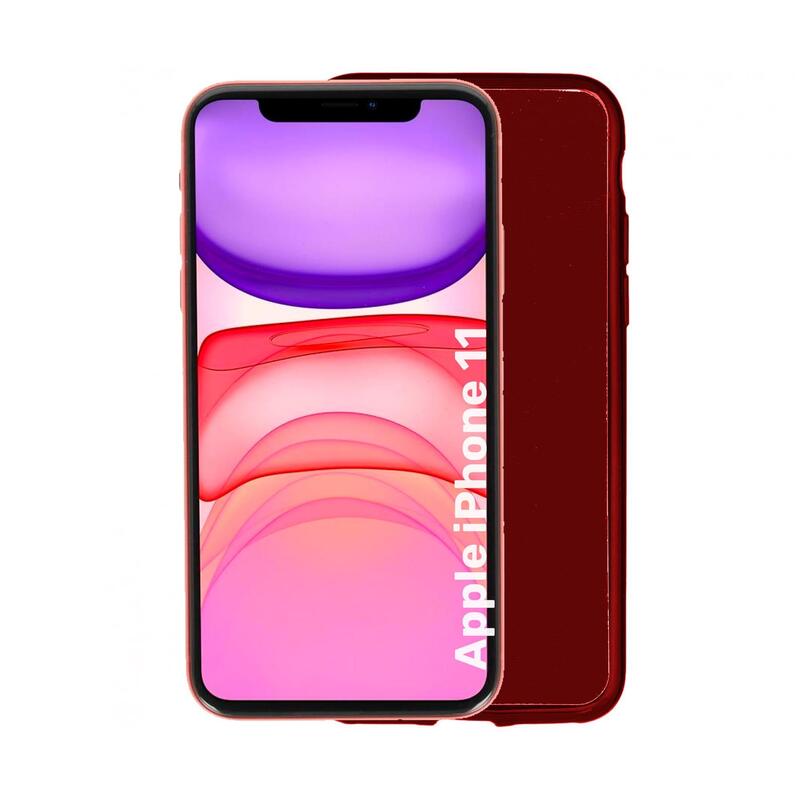Jc Funda Trasera Silicona En Rojo Apple Iphone 11