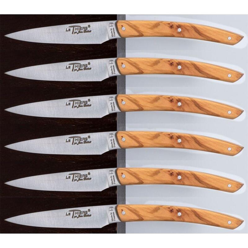 Laguiole Jean Dubost Knife Set 6 Pcs., Olive Wood