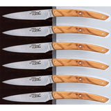 Laguiole Jean Dubost Knife Set 6 Pcs., Olive Wood