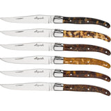 Jean Dubost Laguiole 6 Pcs. Steak Knives Set Acrylic