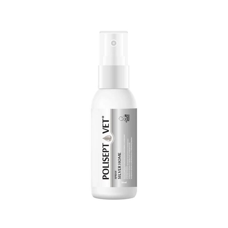 Jm Sante Polisept Vet Spray Silver Home Spray - Spray Para Heridas De Perro Y Gato  50ml