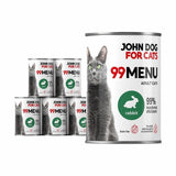 John Dog 99 Menu Dorosly Królik Karma Mokra Dla Kota 400g*6