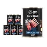 John Dog Pure Black Dorosly Jagniecina Karma Mokra Para Perro 400g*6