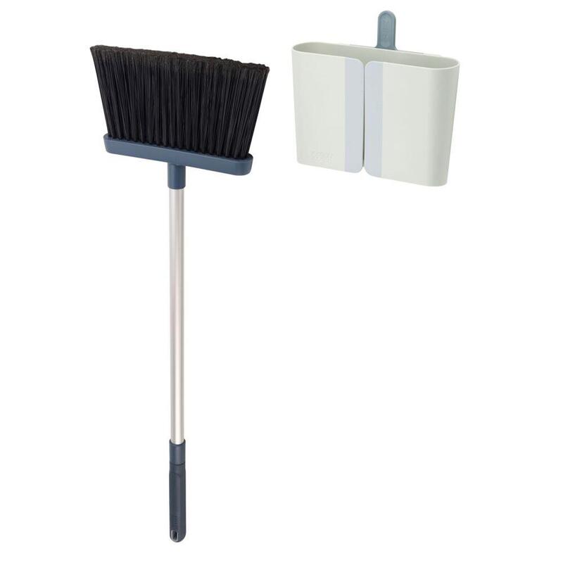Joseph Joseph Cleanstore Blue Wall-Mounted Broom