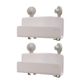 Joseph Joseph Easystore 2-Piece White Corner Shower Shelf Set