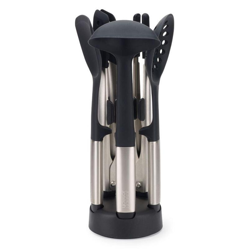 Joseph Joseph Elevate Fusion 5pc Sst Utensil Set W. Compact Stand
