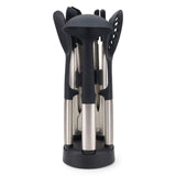Joseph Joseph Elevate Fusion 5pc Sst Utensil Set W. Compact Stand
