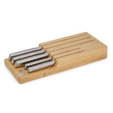 Joseph Joseph Elevate Sst Knife Set W.In-Drawer Bamboo Stor.Tray