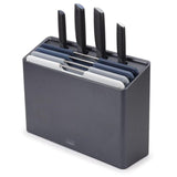 Joseph Joseph Folio Plus 8-Piece Grey Knife & Chopping Board Set