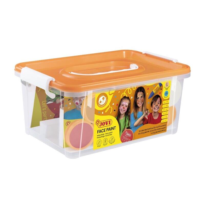 Jovi Baul Escolar De Maquillaje Con 12 Botes 8ml Surtidos + Accesorios - Gran Surtido De Colores - Incluye Guia Con