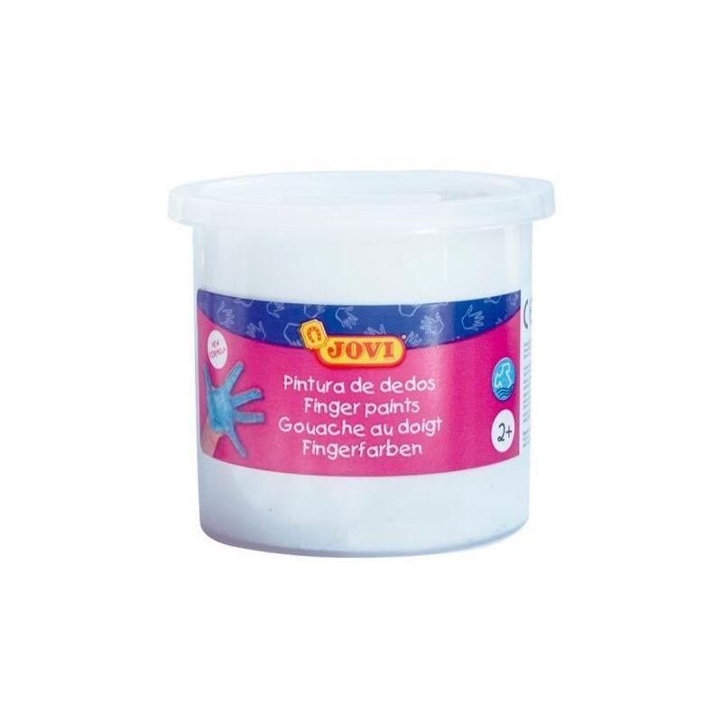 Jovi Estuche 5 Botes Pintura De Dedos 125ml Blanco