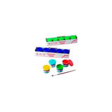 Jovi Estuche 5 Botes Témpera Escolar 35ml + Pincel Unicolor Azul Cyan