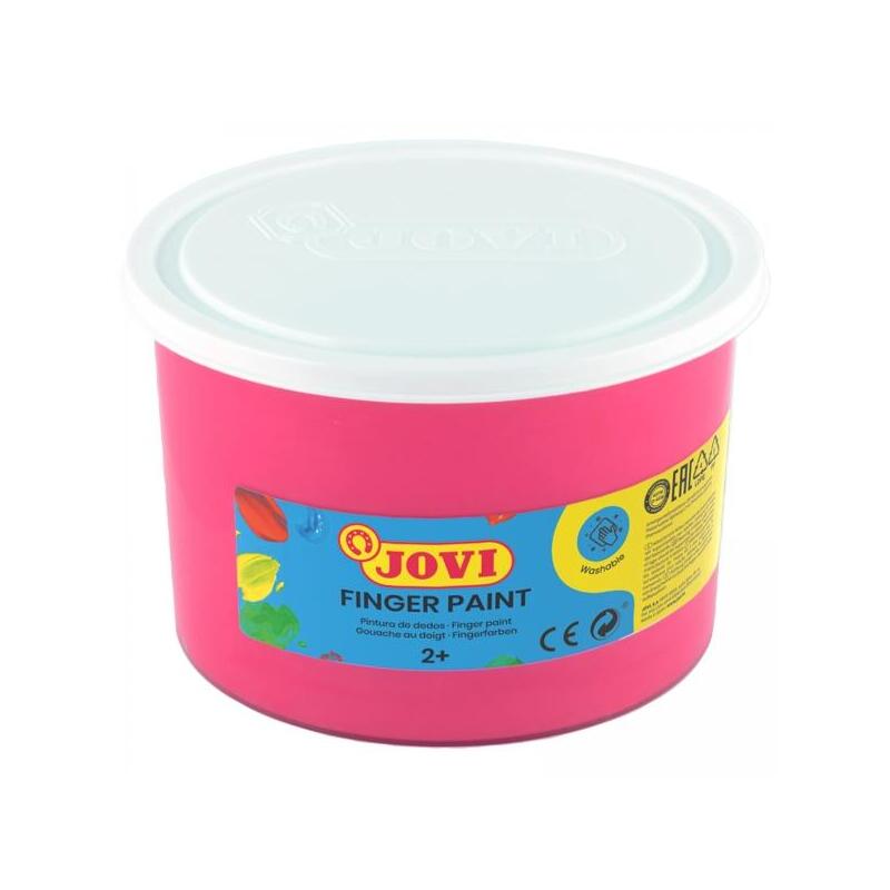 Jovi Finger Paint Bote De 500ml - Ingredientes Naturales - Colores Mezclables - Textura Gelatinosa - Lavable - Color