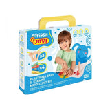 Jovi My First Plastilina Kit De Modelaje Con 4 Pastillas De Plastilina 38gr + 3 Estampadores De Madera - Super Blanda -