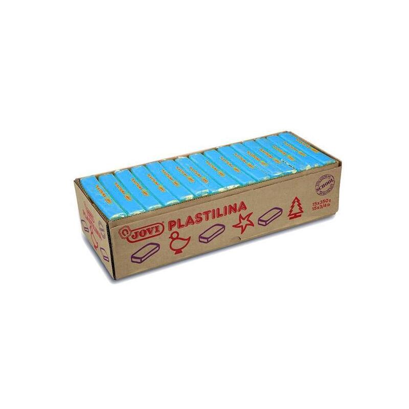 Jovi Plastilina Caja 15 Pastillas 350gr Unicolor Azul Claro